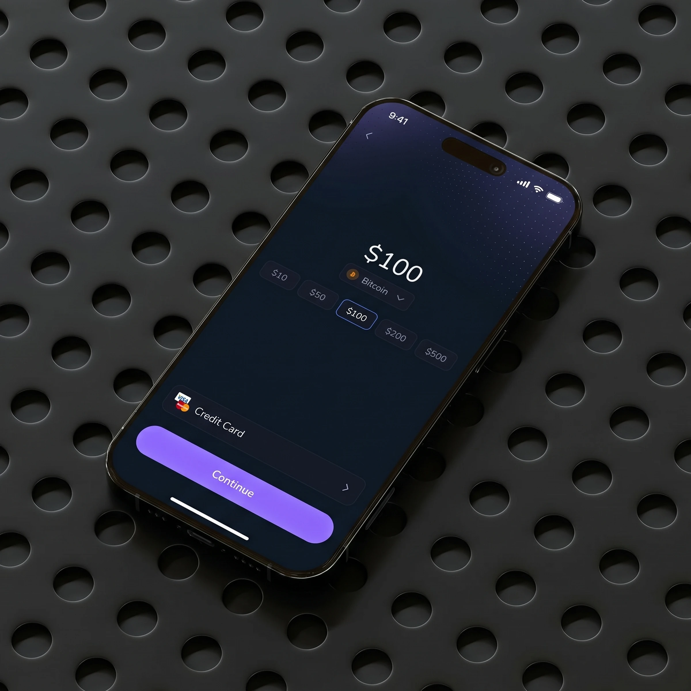 DeFi mobile wallet app on iPhone