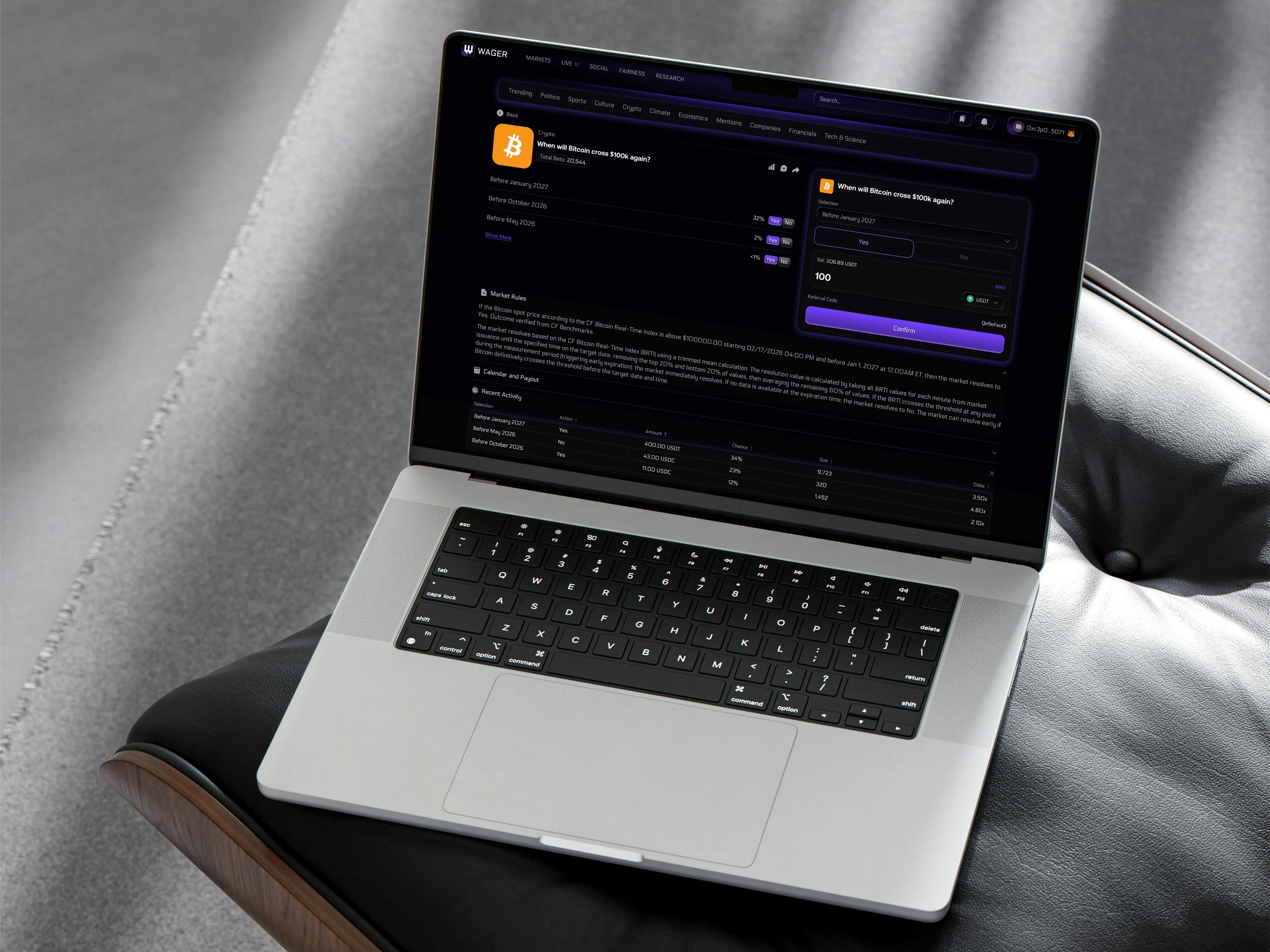 Security infrastructure for CEX crypto exchange