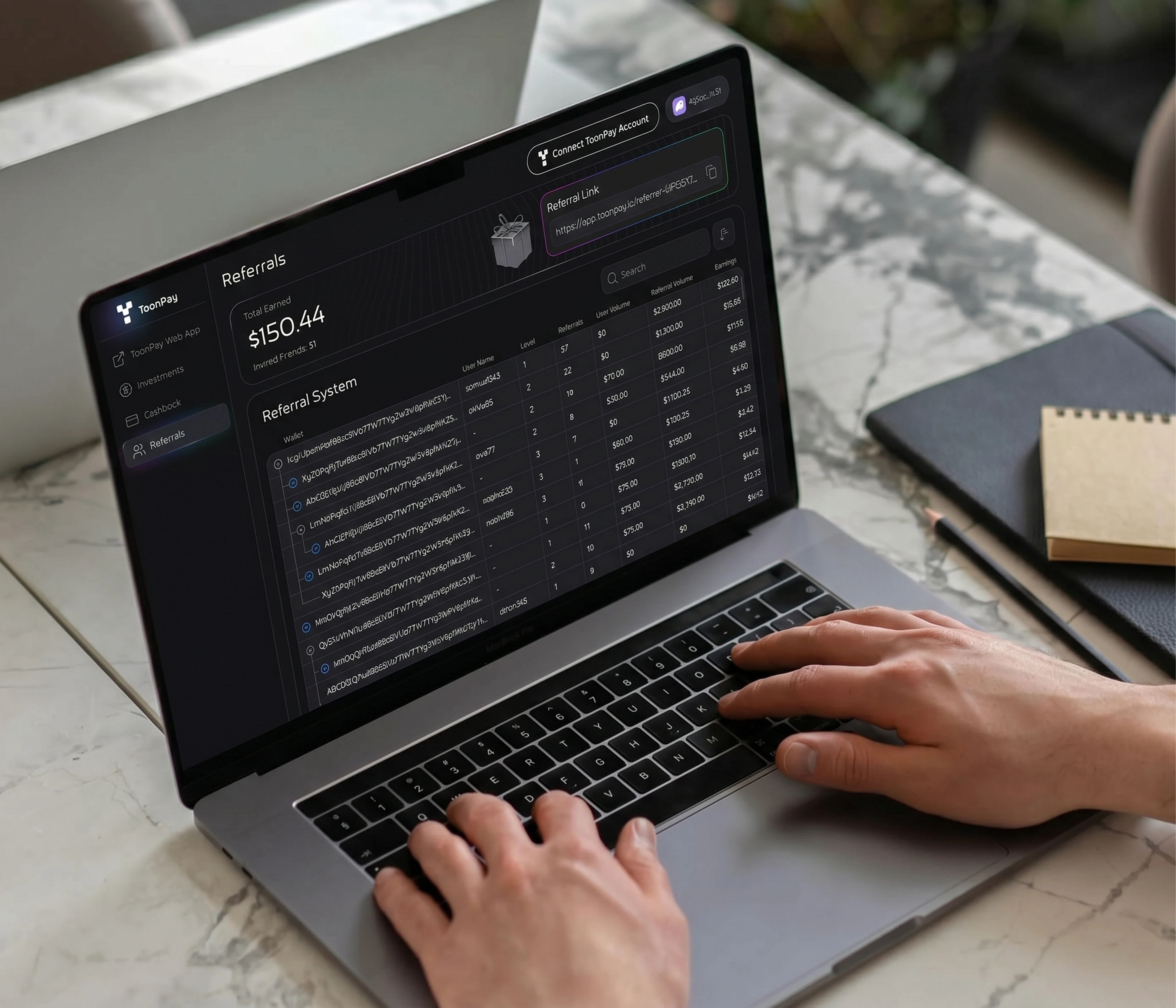 Smart contract audit interface on iMac